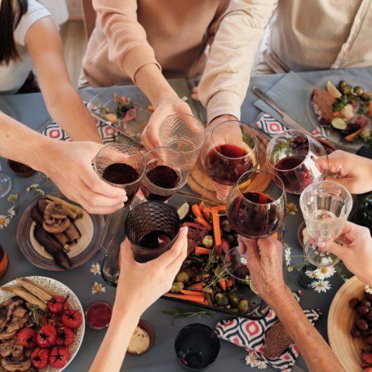 wine tasting table