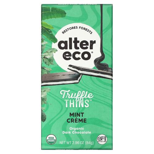 Alter Eco Truffle Thins Mint Crème 84g